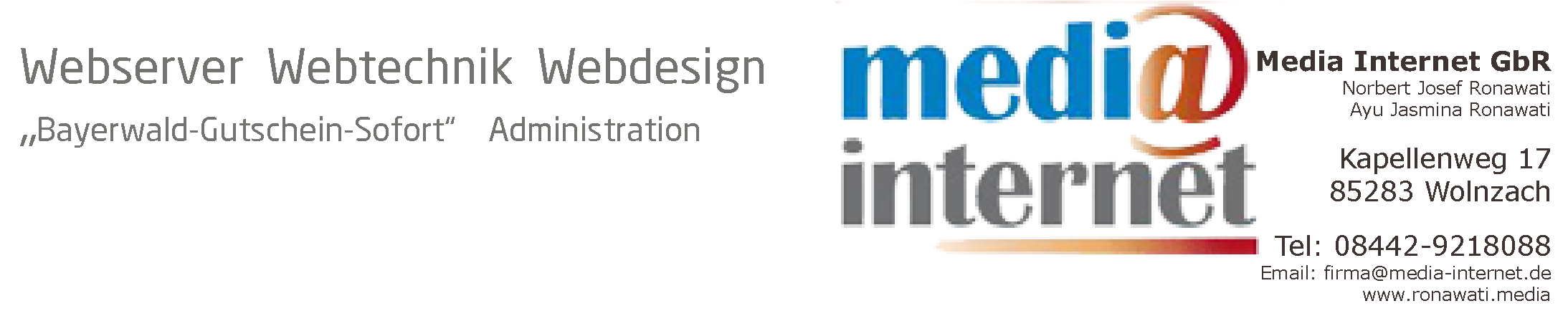 Media Internet GbR Wolnzach Media Internet GbR Wolnzach